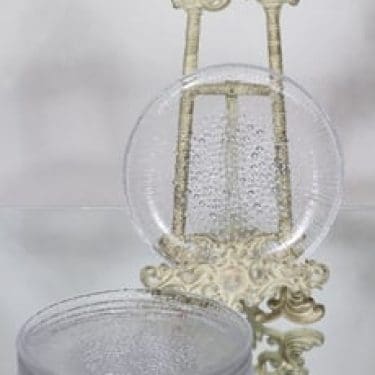 Iittala Ultima Thule lautaset, kirkas, 6 kpl, suunnittelija Tapio Wirkkala, pieni