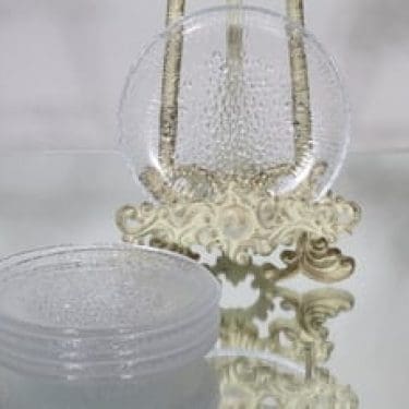 Iittala Ultima Thule lautaset, kirkas, 6 kpl, suunnittelija Tapio Wirkkala, pieni