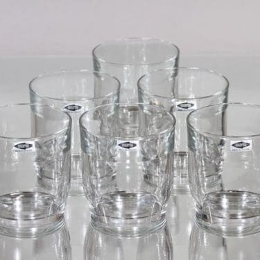 Nuutajärvi Prisma lasit, 30 cl, 4 kpl, suunnittelija Kaj Franck, 30 cl, suuri