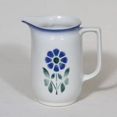 Arabia nimetön koriste kaadin, 1 l, suunnittelija , 1 l, puhalluskoriste, kukka-aihe