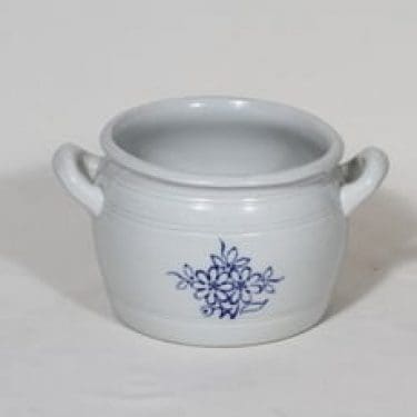 Arabia kukkakuvio ruukku, 1 l, suunnittelija , 1 l, kobolttimaalaus