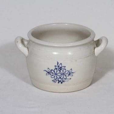 Arabia kukkakuvio ruukku, 1 l, suunnittelija , 1 l, kobolttimaalaus