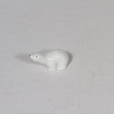 Arabia eläinfiguuri, jääkarhu, suunnittelija Raili Eerola, jääkarhu, pieni