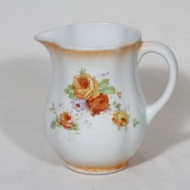 Arabia nimetön kukkakuvio kaadin, 1 l, suunnittelija , 1 l, siirtokuva, lysterifondi