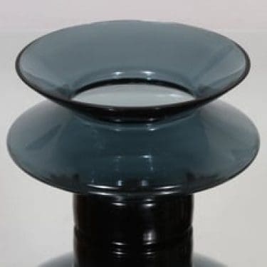 Riihimäen lasi Hyrrä maljakko, siniharmaa, suunnittelija Helena Tynell, suuri