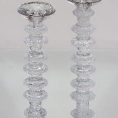 Iittala Festivo kynttilänjalat, eri kokoja, 2 kpl, suunnittelija Timo Sarpaneva, eri kokoja, suuri