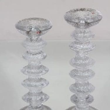 Iittala Festivo kynttilänjalat, eri kokoja, 2 kpl, suunnittelija Timo Sarpaneva, eri kokoja