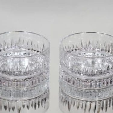 Riihimäen lasi Hovi kulhot, kirkas, 2 kpl, suunnittelija Helena Tynell, pieni