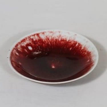 Arabia koristelautanen, signeerattu, suunnittelija Friedl Holzer-Kjellberg, signeerattu, pieni, frittilasite