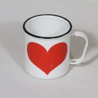 Finel muki, 25 cl, suunnittelija , 25 cl, serikuva, sydänaihe