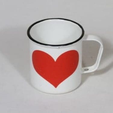 Finel muki, 25 cl, suunnittelija , 25 cl, serikuva, sydänaihe