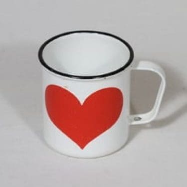 Finel muki, 25 cl, suunnittelija , 25 cl, serikuva, sydänaihe