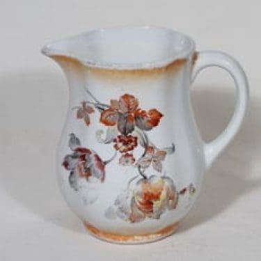 Arabia IO kaadin, 1 l, suunnittelija , 1 l, siirtokuva, lysterifondi, kukka-aihe