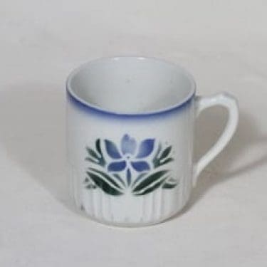 Arabia AE muki, kukka-aihe, suunnittelija , kukka-aihe, puhalluskoriste, kukka-aihe, nimetön kukkakuvio