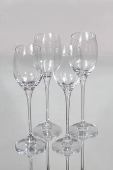 Nuutajärvi Aurora valkoviinilasit, 16 cl, 4 kpl, suunnittelija Heikki Orvola, 16 cl