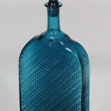 Riihimäen lasi Flindari koristepullo, 100 cl, suunnittelija Nanny Still, 100 cl, suuri