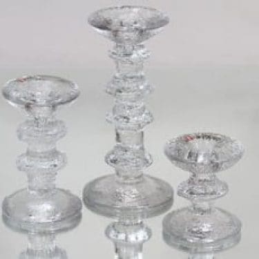 Iittala Festivo kynttilänjalat, eri kokoja, 3 kpl, suunnittelija Timo Sarpaneva, eri kokoja