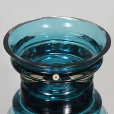 Riihimäen lasi Rondo tuhka-astia, signeerattu, suunnittelija Nanny Still, signeerattu, massiivinen