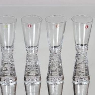 Iittala Arkipelago snapsilasit, kirkas, 4 kpl, suunnittelija Timo Sarpaneva, pieni