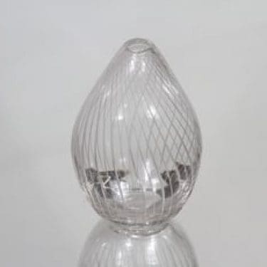 Iittala 3282 taide-esine, signeerattu, suunnittelija Tapio Wirkkala, signeerattu, viivahiottu