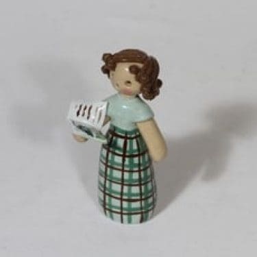 Arabia figuuri, käsinmaalattu, suunnittelija Hilkka Rautio, käsinmaalattu, signeerattu