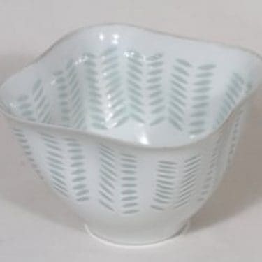 Arabia FK kulho, riisiposliini, suunnittelija Friedl Holzer-Kjellberg, riisiposliini, massasigneerattu