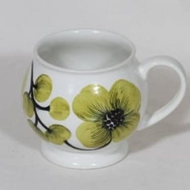 Arabia Aprilli kuppi, 60 cl, suunnittelija Esteri Tomula, 60 cl, suuri, käsinmaalattu, signeerattu