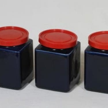 Arabia FF tölkit, sininen lasite, 3 kpl, suunnittelija ,