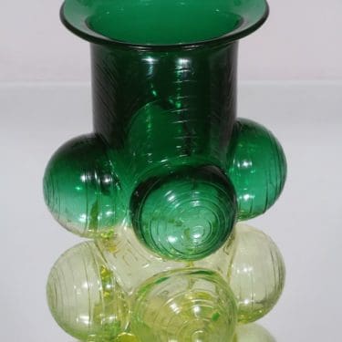 Riihimäen lasi 1301 maljakko, signeerattu, suunnittelija Nanny Still, signeerattu, retro