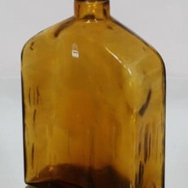 Riihimäen lasi 1736 koristepullo, ruskea, suunnittelija Helena Tynell, suuri