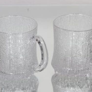 Iittala Ultima Thule tuopit, kirkas, 2 kpl, suunnittelija Tapio Wirkkala,