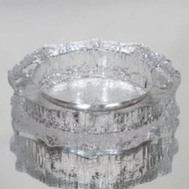 Iittala Aslak tuhka-astia, kirkas, suunnittelija Tapio Wirkkala, massiivinen