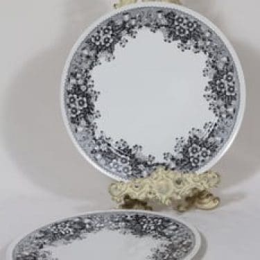 Arabia Talvikki lautaset, matala, 2 kpl, suunnittelija Raija Uosikkinen, matala, serikuva