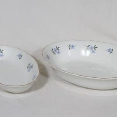 Arabia Lemmikki kulho ja vati, suunnittelija , siirtokuva, kukka-aihe