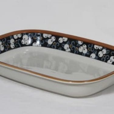 Arabia Taika vuoka, suunnittelija Inkeri Seppälä, puhalluskoriste, retro