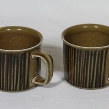 Arabia Kosmos mukit, 40 cl, 2 kpl, suunnittelija Gunvor Olin-Grönqvist, 40 cl, puhalluskoriste