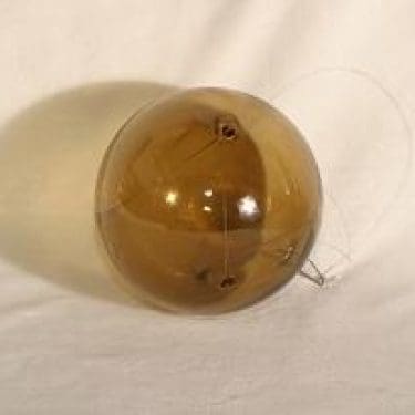 Iittala Aurinkopallo taidelasi, ruskea, suunnittelija Timo Sarpaneva,