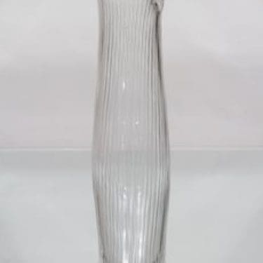 Iittala Tuonelan virta taide-esine, signeerattu, suunnittelija Tapio Wirkkala, signeerattu, suuri, viivahiottu