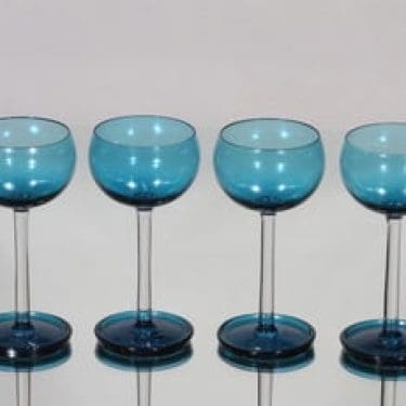 Riihimäen lasi Harlekiini väkeväviinilasit, 10 cl, 4 kpl, suunnittelija Nanny Still, 10 cl