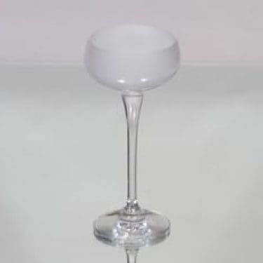 Nuutajärvi Aurora kynttilänjalka, kirkas, suunnittelija Heikki Orvola, himmennetty