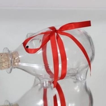 Iittala Napsu karahvi, 65 cl, suunnittelija Valto Kokko, 65 cl, porsasaihe