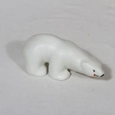 Arabia eläinfiguuri, jääkarhu, suunnittelija Raili Eerola, jääkarhu