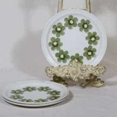 Arabia Primavera lautaset, 3 kpl, suunnittelija Esteri Tomula, pieni, serikuva, retro