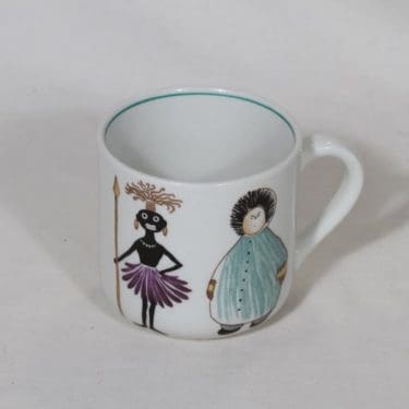 Arabia Zoo muki, suunnittelija Anja Juurikkala, pieni, serikuva, rotuaihe