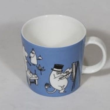 Arabia Muumi muki, Muumit maalaa siveltimellä, suunnittelija Tove Slotte, Muumit maalaa siveltimellä, serikuva