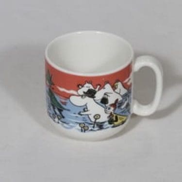 Arabia Muumi muki, Vaarallinen juhannus, suunnittelija Tove Slotte, Vaarallinen juhannus, serikuva