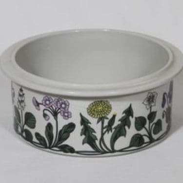 Arabia Flora vuoka, suunnittelija Esteri Tomula, serikuva, kukka-aihe