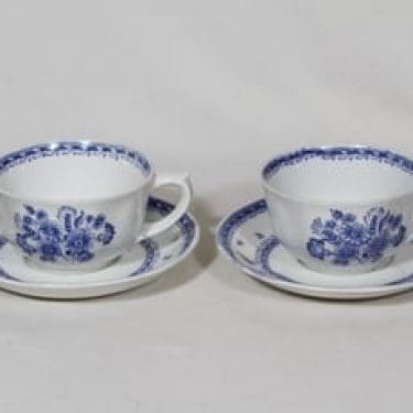 Arabia Suomen kukka kahvikupit, sininen, 2 kpl, suunnittelija , suuri, kuparipainokoriste