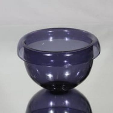 Riihimäen lasi Ametisti kulho, violetti, suunnittelija Nanny Still,