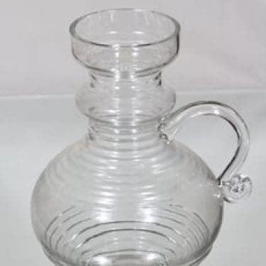 Riihimäen lasi Kleopatra maljakko, kirkas, suunnittelija Tamara Aladin,